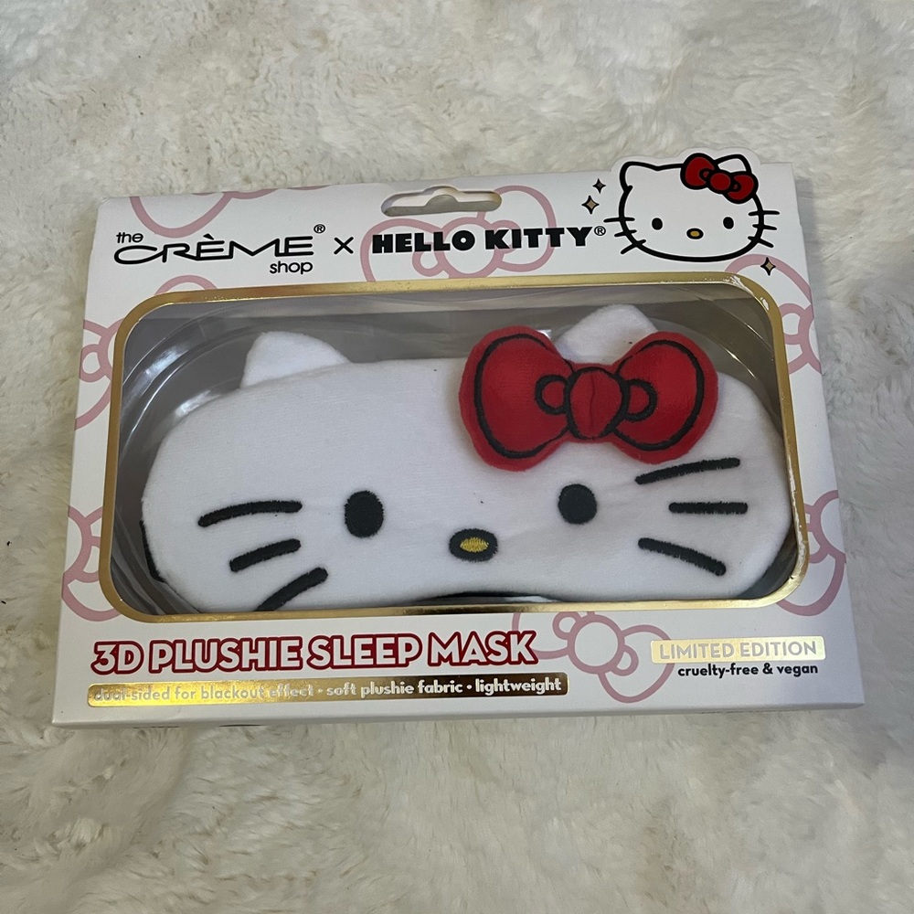 Hello Kitty White and Red 3D Plush Sleep Mask